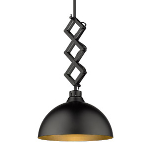 Hawthorn 1 Light Pendant In Matte Black With Matching Shade(s) (3824-M BLK-BLK) Hawthorn 1 Light Pendant In Matte Black With Matching Shade(s) (3824-M BLK-BLK)