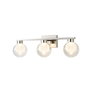 Colton 3 Light Bathroom Vanity, Chrome (AC12193PN)