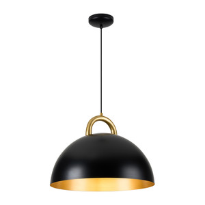 Pantheon - 1-Light Pendant - 15.75" - Black/Rust Brass (AC12000BB) Pantheon - 1-Light Pendant - 15.75" - Black/Rust Brass (AC12000BB)
