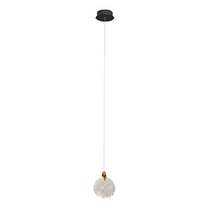 Snowflake 1 Light Integrated LED Pendant, Satin Brass (AC12150BB) Snowflake 1 Light Integrated LED Pendant, Satin Brass (AC12150BB)