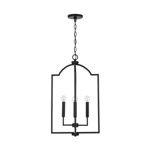 Carter 16" W x 27" H 4-Light Foyer Pendant in Matte Black   (539341MB)