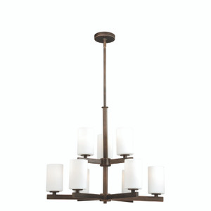 Glendale 9L Chandelier Sienna Bronze (H0124)