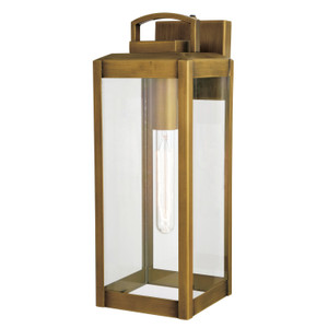 Kinzie 6-in. Outdoor Wall Light Vintage Brass (T0707)