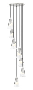 Aimie 7 Light Chandelier in Brushed Nickel (828P6-7R-BN)