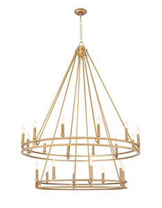 Dennison 20 Light Chandelier in Signature Brass (4005-20SBR)