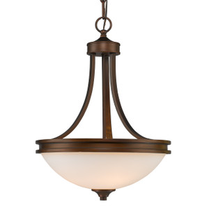 3 Light Pendant in Sovereign Bronze (1051-3P SBZ-OP)