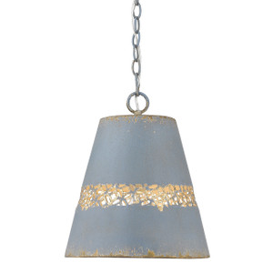 Isabel 1 Light Pendant in Colonial Blue (0803-M CLB)