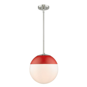 1 Light Pendant with Rod (3218-L PW-RED)