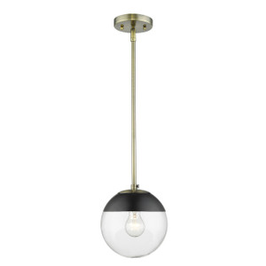 Small Pendant with Rod (3219-S AB-BLK)