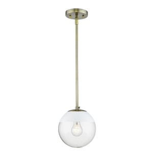 Small Pendant with Rod (3219-S AB-WHT)