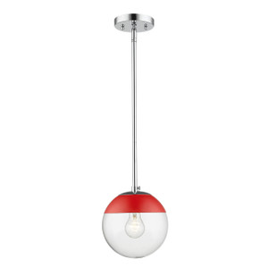 Small Pendant with Rod (3219-S CH-RED)