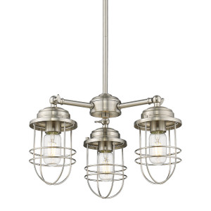 3 Light Chandelier (9808-3 PW) 3 Light Chandelier (9808-3 PW)