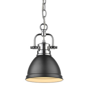Mini Pendant with Chain (3602-M1L CH-BLK)