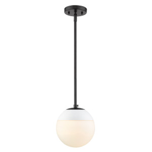Small Pendant with Rod (3218-S BLK-WHT)