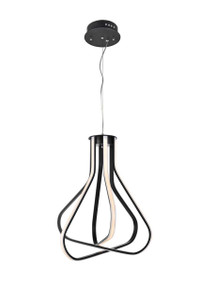 Dahlia 3 Light In Black Pendant  (5105D18BK)