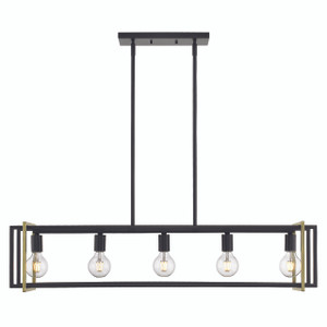 Tribeca Linear Pendant in Matte Black (6070-LP BLK-AB) Tribeca Linear Pendant in Matte Black (6070-LP BLK-AB)