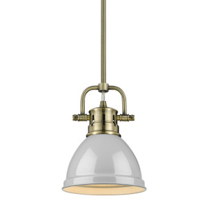 Mini Pendant with Rod (3604-M1L AB-GY)
