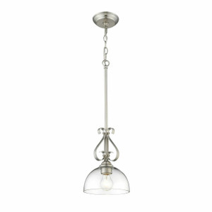 Riverton Mini Pendant in Pewter (1567-M1L PW-CLR) Riverton Mini Pendant in Pewter (1567-M1L PW-CLR)