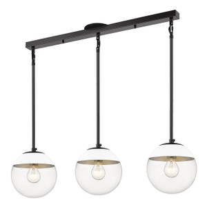 Linear Pendant (3219-3LP BLK-WHT)