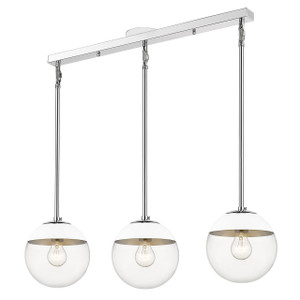 Linear Pendant (3219-3LP CH-WHT)