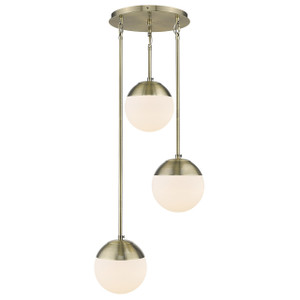 3 Light Pendant (3218-3P AB-AB)