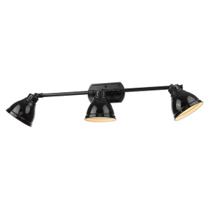 Duncan 3 Light Vanity In Matte Black (3602-VL3 BLK-BK)
