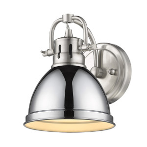 Duncan 1-Light Vanity Light In Pewter (3602-BA1 PW-CH) Duncan 1-Light Vanity Light In Pewter (3602-BA1 PW-CH)