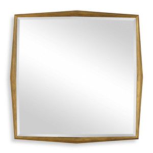 On Point Square Gold Mirror (08258)