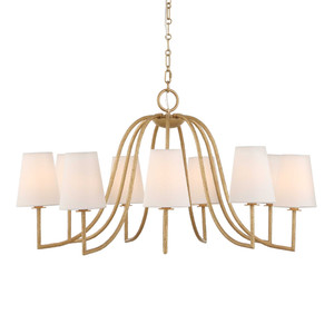 Seville 9 Light Gold Chandelier (21399)