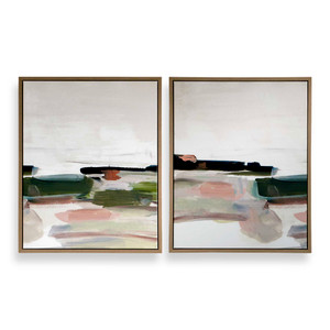 Just Peaking Framed Abstract Prints Set/2 (32539)