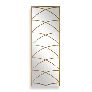 Crossed Up Gold Full Length Mirror (08320)