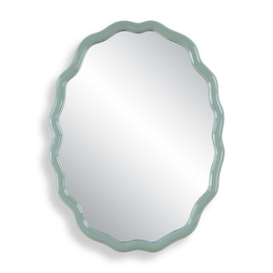 Isly Robin's Egg Blue Oval Mirror (08328)