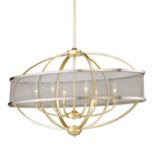 Colson Linear Pendant (with shade) in Olympic Gold (3167-LP OG-PW)