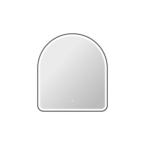 42 Inch Arch LED Front and Backlit Wall Mirror in Black (MRE6D3642BK)
