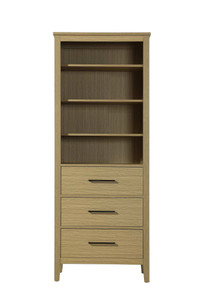 28 Inch Open Shelving Bath Storage Cabinet in Honey Brown (SC293B28MHB)