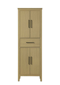 24 Inch Bath Storage Cabinet in Honey Brown (SC293A24MHB)