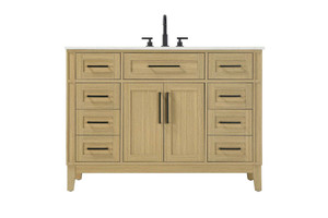 48 inch Single Bathroom Vanity in Honey Brown (VF82548MHB)