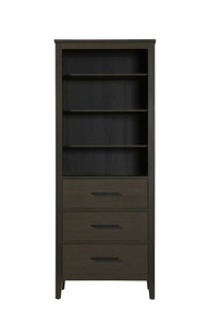28 Inch Open Shelving Bath Storage Cabinet in Mocha Brown (SC293B28MMB)