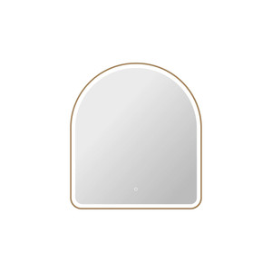 42 Inch Arch LED Front and Backlit Wall Mirror in Satin Gold (MRE6D3642SG)