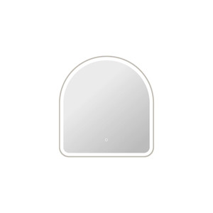 32 Inch Arch LED Front and Backlit Wall Mirror in Silver (MRE6D3032SL)