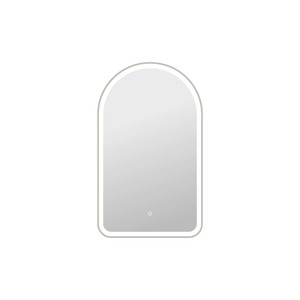 40 Inch Arch LED Front and Backlit Wall Mirror in Silver (MRE6D2440SL)