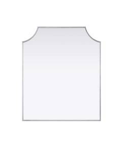 Notched Metal Mirror 30x36 inch in Silver (MR3B3036SIL)