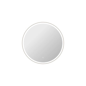 36 Round LED Front and Backlit Wall Mirror in Silver (MRE6B36SL)