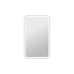 40 Inch Rectangle LED Front and Backlit Wall Mirror in Silver (MRE6A2440SL)