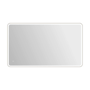 72 Round LED Front and Backlit Wall Mirror in Silver (MRE6A4272SL)