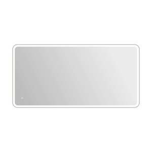 72 Round LED Front and Backlit Wall Mirror in Silver (MRE6A3672SL)
