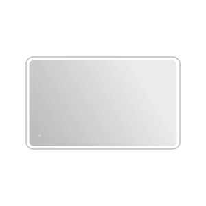 60 Round LED Front and Backlit Wall Mirror in Silver (MRE6A3660SL)