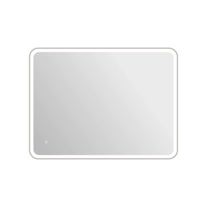 48 Round LED Front and Backlit Wall Mirror in Silver (MRE6A3648SL)