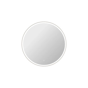 42 Round LED Front and Backlit Wall Mirror in Silver (MRE6B42SL)