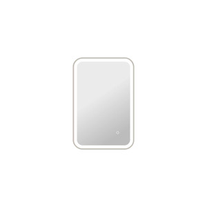 30 Inch Rectangle LED Front and Backlit Wall Mirror in Silver (MRE6A2030SL)